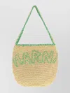 Marni Medium Curved Straw Tote Bag