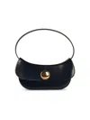 Marni Butterfly Hobo Bag In Black Leather In Black