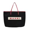 Marni Medium Janus Double-sided Handbag In Black