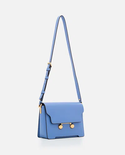 Marni Blue Leather Trunkaroo Medium Shoulder Bag