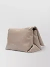 Marni Medium Leather Shoulder Bag Prisma In Neutrals