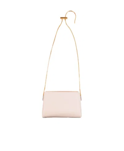 Marni Medium Logo Shoulder Bag In Pink