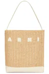 Marni Medium Museo Hobo Bag In Natural & Ivory
