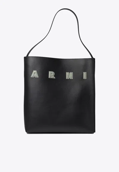 Marni Medium Museo Logo Shoulder Bag