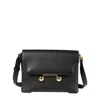 Marni Medium Rectangular Shoulder Bag In Black