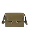 Marni Medium Rectangular Shoulder Bag In Green