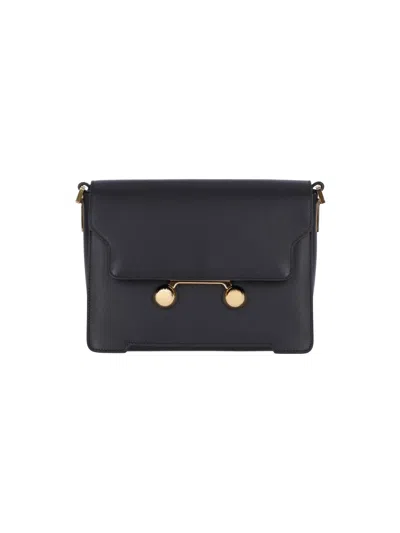 Marni Medium Shoulder Bag Trunkaroo In Black