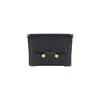 Marni Black Leather Medium Trunkaroo Crossbody Bag In Black