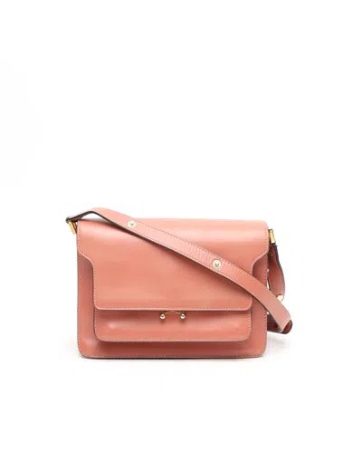 Marni Medium Trunk Bag In Pink