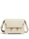 Marni Womens Shell Trunkaroo Branded-hardware Leather Shoulder Bag