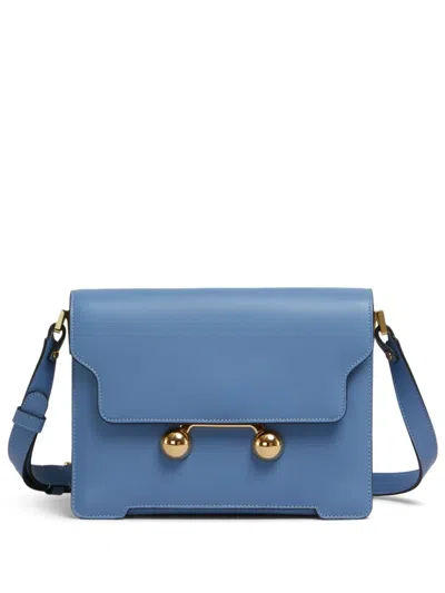 Marni Medium Trunkaroo Crossbody Bag In Blue