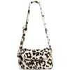 Marni Medium Trunkaroo Leopard Print Genuine Shearling Shoulder Bag In Multi