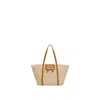 Marni Medium Natural Raffia-effect Trunkaroo Beach Bag In Brown