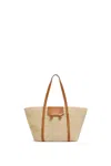 Marni Medium Natural Raffia-effect Trunkaroo Beach Bag In Neutral