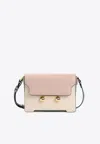 Marni Womens Zo878 Trunkaroo Colour-block Medium Leather Shoulder Bag In Pink