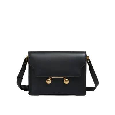 Marni Medium Trunkaroo Shoulder Bag In Black