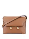 Marni Trunk Shoulder Bag In Brown