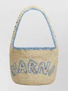 Marni Medium Woven Shoulder Bag Trim