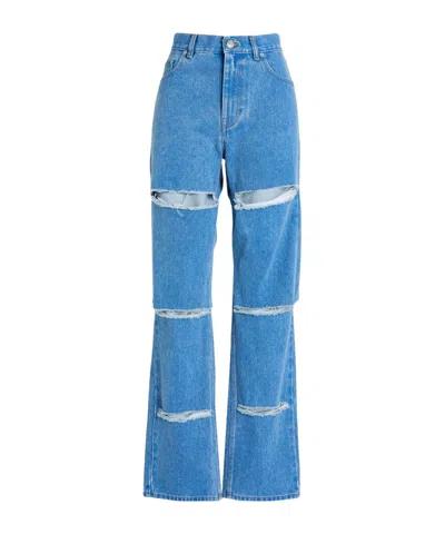 Marni Mediumblue Straightleg Jeans In Blue