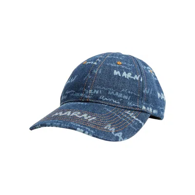 Pre-owned Marni Megahat 'iris Blue' | Men's Size L