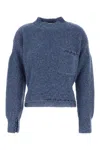 Marni Sweater Wool Front Pocket In Blue
