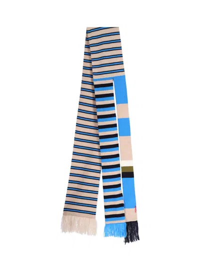 Marni Men's 100% Virgin Wool Scarf In Multicolour