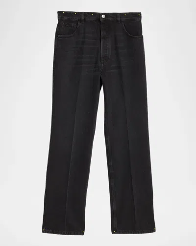 Marni Men & Apos;s Charcoal Denim Flare Jeans In Black