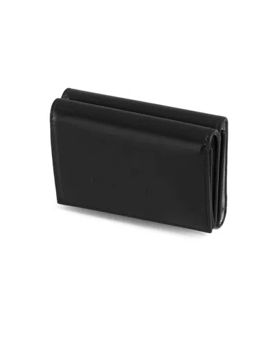 Marni Men's Bifold Logo Leather Wallet In Black
