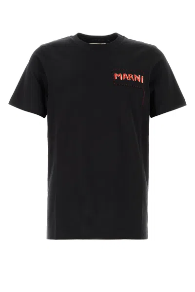 Marni Men Black Jersey T-shirt