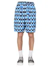 Marni Checked Knee-length Shorts In Multicolor