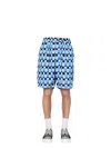 Marni Checked Knee-length Shorts
