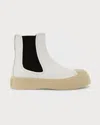 Marni Man Ankle Boots White Size 7 Leather In Black 00n99