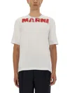 Marni Logo T-shirt In White