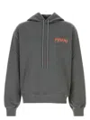 Marni Gray Loopback Cotton Jersey Hoodie