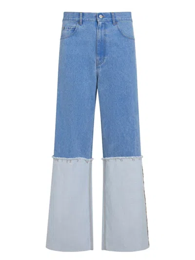 MARNI MEN'S DENIM WIDE-LEG JEANS