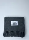 Marni Light Blue Brushed Alpaca Scarf In Gray