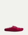 Marni Men's Fussbett Calf Hair Sabot Mules In Pink