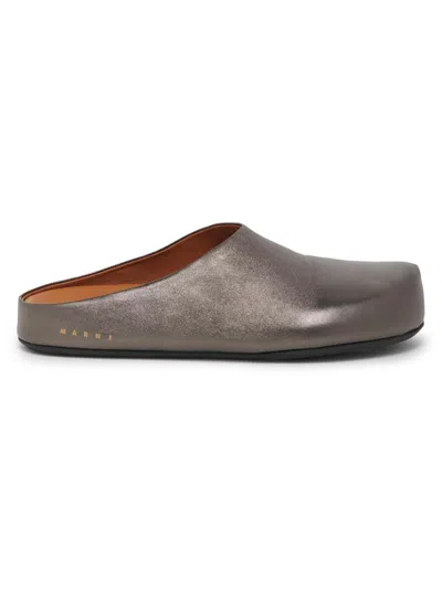 Marni Men's Fussbett Sabot Clogs In Gray
