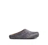 Marni Men's Fussbett Shearling Slip On Clogs In Mercury
