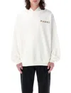 MARNI MEN'S HOODIE WITH BACK FLORAL PRINT