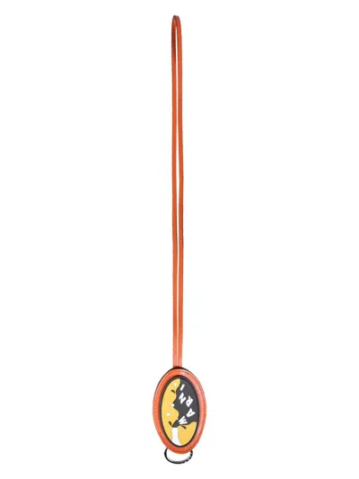 MARNI MEN'S KEY RING WITH LOGO PATCH