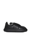 Marni Padded Leather Sneakers With Flat Rubber Sole