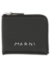 Marni Leather Wallet In Pattern