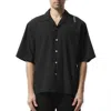 Marni Men's Light Wool Bowling Shirt In Black