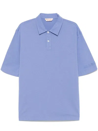 MARNI MARNI MEN LOGO COTTON POLO SHIRT