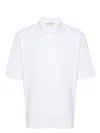 Marni Men Logo Cotton Polo Shirt In White