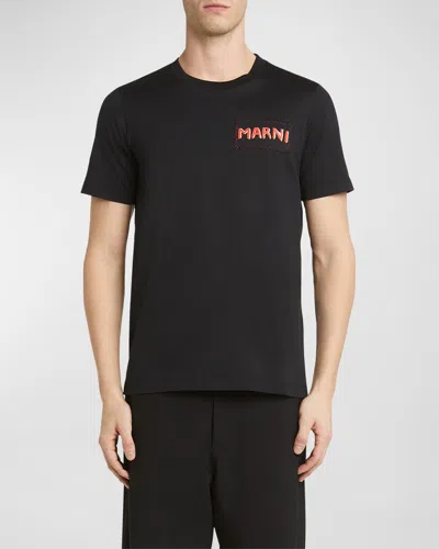 MARNI MEN'S LOGO CREW T-SHIRT