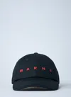 Marni Men Logo Motif Baseball Cap In Blue