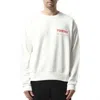 Marni Cropped White Sweater With Bold Chest Patch In Natural White