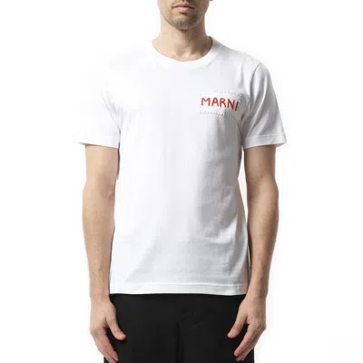 MARNI MEN'S LOGO PATCH T-SHIRT